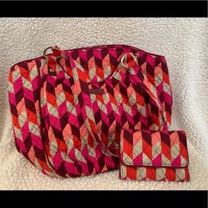 Vera Bradley Purse & Wallet! Bohemian Chevron